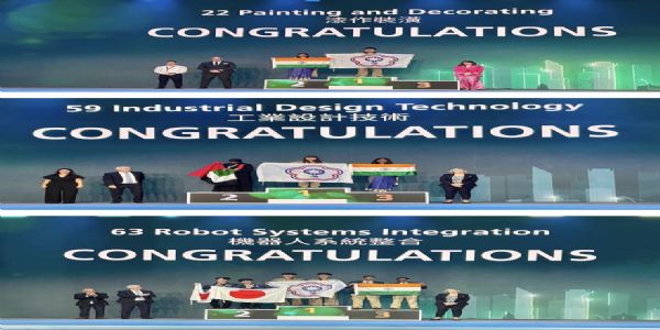 वर्ल्डस्किल्स एशिया प्रतियोगिता में भारत का शानदार प्रदर्शन, पहली बार भागीदारी में मिला 8वां स्थान