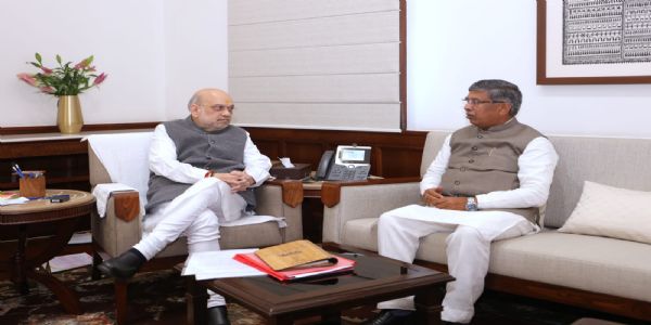 गृह मंत्री अमित शाह से मिले झारखंड भाजपा के कार्यकारी अध्यक्ष आदित्य साहू