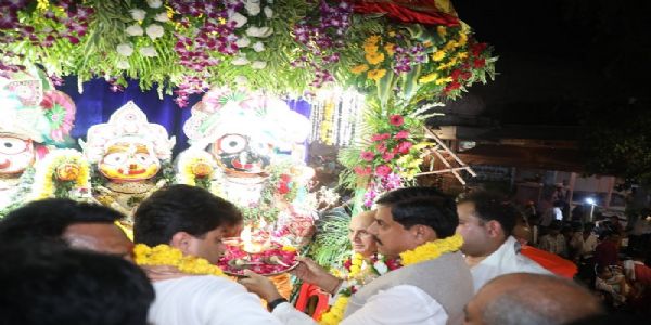 जगन्नाथ पुरी की तर्ज पर ग्वालियर में निकली भगवान जगन्नाथ की भव्य रथयात्रा