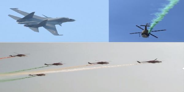 वाराणसी में मेगा एयर शो : दूसरे दिन राफेल-तेजस समेत लड़ाकू विमानों ने दिखाए हैरतअंगेज करतब