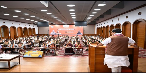 भाजयुमो की राष्ट्रीय कार्यकारिणी बैठक में विकसित भारत-2047 और लोकतंत्र बचाओ अभियान पर मंथन