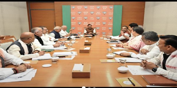 भाजपा की बैठक में आगामी कार्ययोजना पर हुई चर्चा