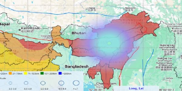 असम और मणिपुर में दो बार डोली धरती, 4.5 तीव्रता का सबसे तेज भूकंप नगांव में आया