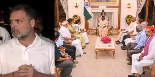 एसआईआर और चुनाव आयोग की कार्यप्रणाली को लेकर इंडी गठबंधन ने राष्ट्रपति को सौंपा ज्ञापन