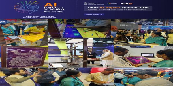 भारत मंडपम में एआई और बुनाई का संगम