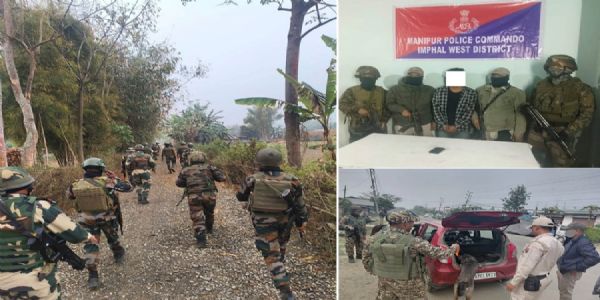 मणिपुरः अलग-अलग क्षेत्रों से पांच उग्रवादी गिरफ्तार