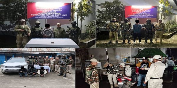 मणिपुर में दो उग्रवादी एवं तीन मादक पदार्थ तस्कर समेत पांच गिरफ्तार
