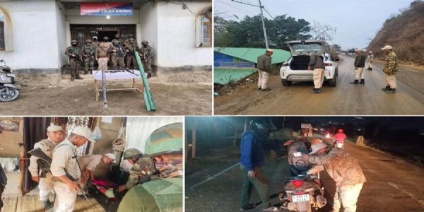 मणिपुर में 60 किलो विस्फोटक संग भारी मात्रा में हथियार बरामद