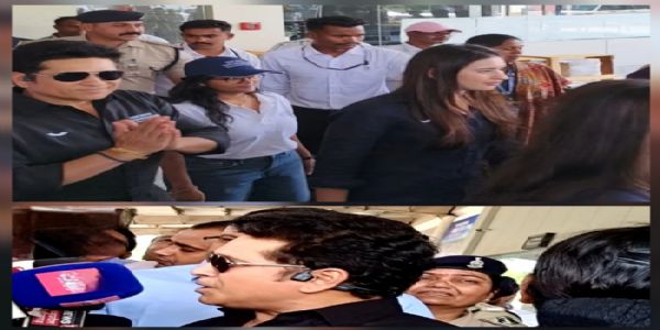 सचिन तेंदुलकर छत्तीसगढ़ के जगदलपुर पहुंचे, सड़क मार्ग से दंतेवाड़ा हुए रवाना