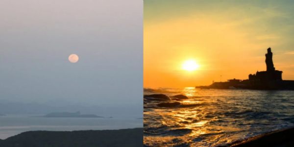 कन्याकुमारी में कल दिखेगा एक ही समय पर सूर्यास्त-चंद्रमा के उदय का दुर्लभ दृश्य