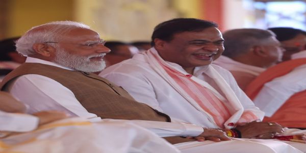 असम में लगातार तीसरी बार राजग सरकार बनने पर प्रधानमंत्री ने सरमा को दी बधाई