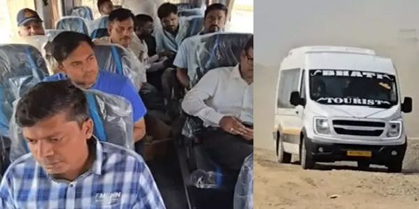 प्रधानमंत्री-मुख्यमंत्री की अपील का असर: उज्जैन में एक ही बस से सिंहस्थ कार्यों का निरीक्षण करने पहुंचे अधिकारी