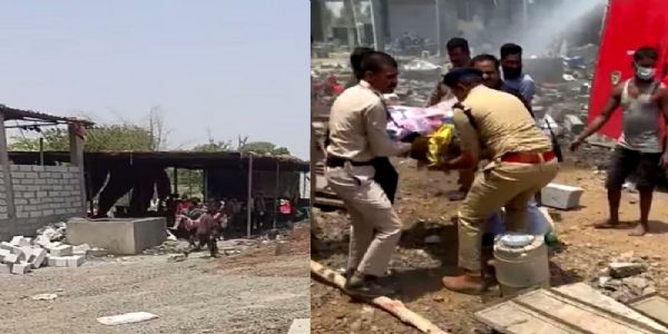 मप्र के देवास में पटाखा फैक्टरी में विस्फोट के बाद लगी भीषण आग, तीन की मौत, 12 मजदूर घायल
