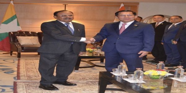 एनएसए अजीत डोभाल ने म्यांमार के राष्ट्रपति यू मिन आंग ह्लाइंग से की मुलाकात
