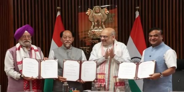 असम-नागालैंड सीमा क्षेत्रों में तेल एवं गैस दोहन का मार्ग प्रशस्त, केंद्र और दोनों राज्यों के बीच त्रिपक्षीय समझौता
