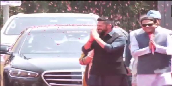 रवि लामिछाने ने की, नितिन नवीन से मुलाकात, भाजपा मुख्यालय में हुआ भव्य स्वागत