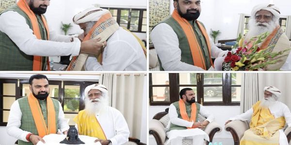 सद्दगुरु जग्गी वासुदेव पटना तीन दिवसीय दौरे पर पटना पहुंचे, मुख्यमंत्री ने किया स्वागत