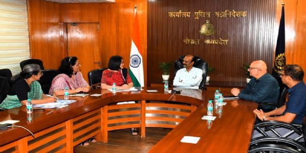 मप्र के डीजीपी मकवाणा से यूएन विमेन इंडिया की कंट्री रिप्रेजेंटिव शोको इशिकावा ने मुलाकात की
