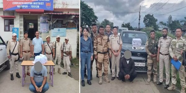 मणिपुर में पुलिस की बड़ी कार्रवाई - 29 लाख की ब्राउन शुगर बरामद, तीन गिरफ्तार