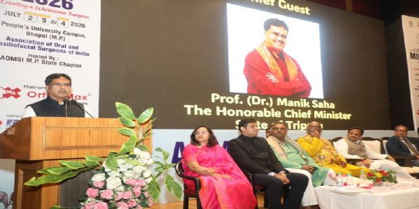 प्रधानमंत्री मोदी के नेतृत्व में भारत हर क्षेत्र में तीव्र गति से बढ़ रहा आगे : डॉ माणिक साहा