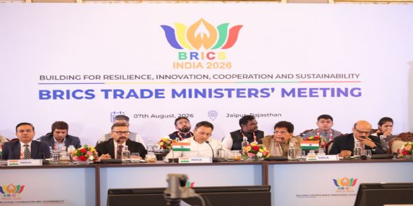 भारत ने ब्रिक्स देशों के बीच संतुलित एवं बढ़ते व्यापार, सेवाओं के क्षेत्र में अधिक व्यापार और मजबूत व विविध वैश्विक मूल्य श्रृंखलाओं का किया समर्थन